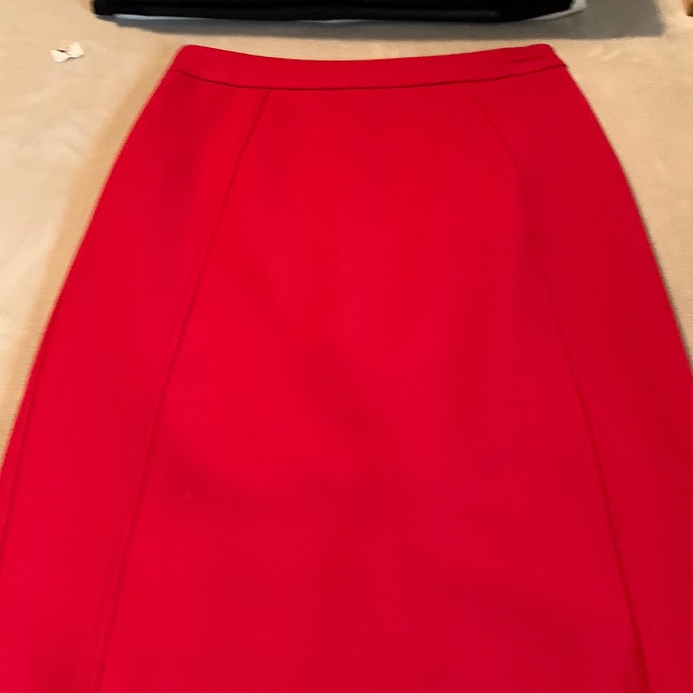 Beautiful like new red wool skirt